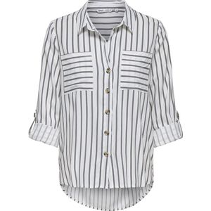 ONLY - ONLYasmin - Blouse - Gestreept - Viscose - Lange Mouw