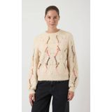 Y.A.S - Gebreide Trui - Ecru