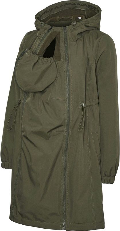 Zwangerschapsjas - 3-in-1 - Waterdicht - Hoge Hals - Zwart