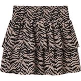 NAME IT - NKFLotta - Rok - Zwart - Volantrok - Dierenprint