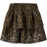 NAME IT - NKFLOTTA - Rok - Donkerbeige / Mosterd / Donkergroen / Wit