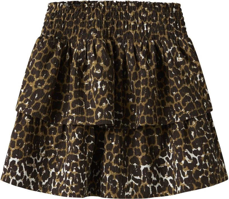 NAME IT - NKFLOTTA - Rok - Donkerbeige / Mosterd / Donkergroen / Wit