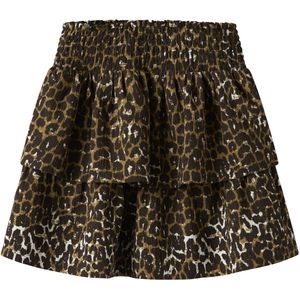 NAME IT - NKFLOTTA - Rok - Donkerbeige / Mosterd / Donkergroen / Wit