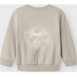 Sweatshirt - Regular Fit - Glitterprint - Lange Mouwen - Zacht Ongeborsteld