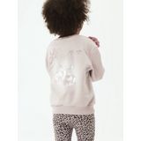 Sweatshirt - Regular Fit - Glitterprint - Lange Mouwen - Zacht Ongeborsteld