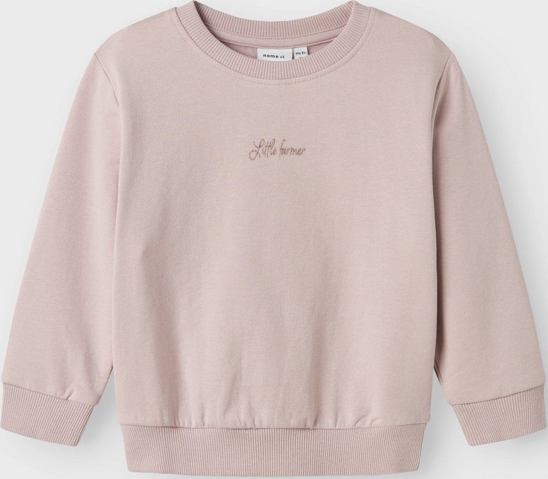 Sweatshirt - Regular Fit - Glitterprint - Lange Mouwen - Zacht Ongeborsteld
