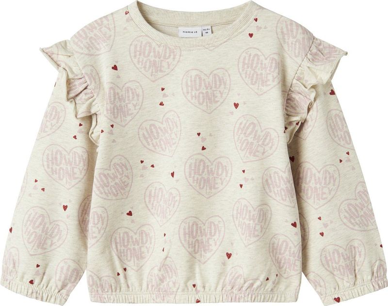 Name It - NmfKea - Sweatshirt - Peyote Melange - Katoen