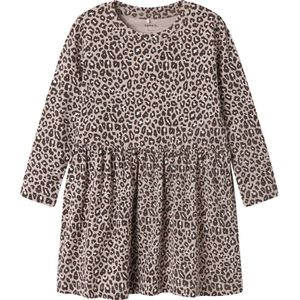 NAME IT - NMFLEOANA LS DRESS - Jurk - Meisjes - Lange Mouwen - Slim Fit