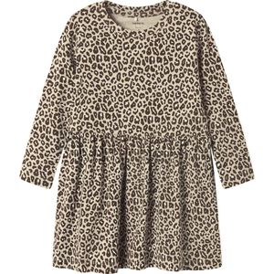 NAME IT - A-lijn Jurk - Midi Lengte - Katoen - Modal - Elastaan