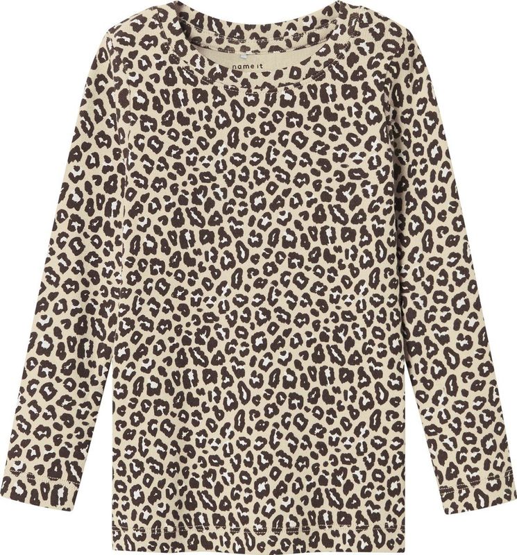 Imprimé - Top - All-Over Print - Ronde Hals - Lange Mouwen - Jersey