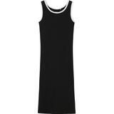 NAME IT - Jurk - Zwart-Wit - Mouwloos - Katoen met Elastaan