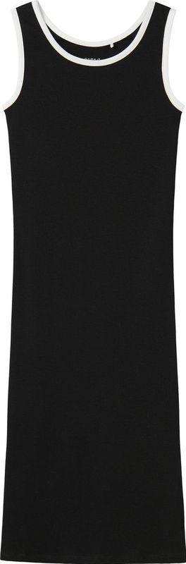 NAME IT - Jurk - Zwart-Wit - Mouwloos - Katoen met Elastaan