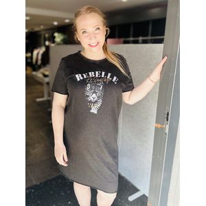 ONLY - CARMAKOMA CARLUCY LIFE - Jurk - Zwart - Katoen