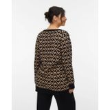 Vmcaria - Gebreid Vest - V-Hals - Lange Mouwen - Knoopsluiting - Lang - Regular Fit