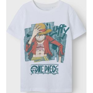 One Piece - T-shirt - Blauw - Jersey - Korte Mouwen