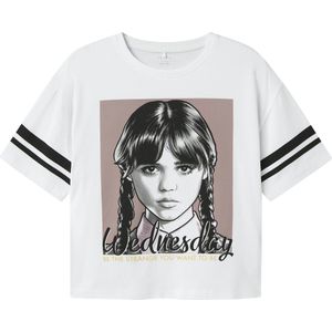 Wednesday - T-shirt - Zwart - Jersey - Rubberprint