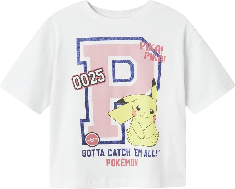 Pokémon - T-shirt - Jersey - Ronde Hals - Korte Mouwen - Glitterprint