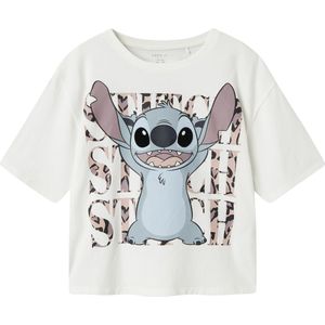 Name It - T-shirt - Bright White - Print - Relaxed Fit