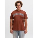 Plus - T-shirt - Zwart - Katoen - Korte Mouwen