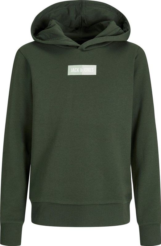 Jack & Jones Junior - Hoodie - Groen - Sweatmateriaal