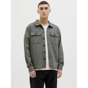 JACK & JONES - Overhemd - Grijs - Comfort Fit - Lange Mouw