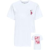 Only - Onlvivvi Life S/S Lovely TOP CS JRS - Top - Wit - 100% Katoen