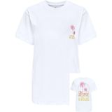 Only - Onlvivvi Life S/S Lovely Top - Korte Mouwen - Zwart - Katoen