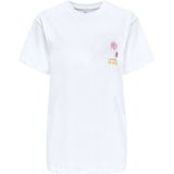 Only - Onlvivvi Life S/S Lovely Top - Korte Mouwen - Zwart - Katoen