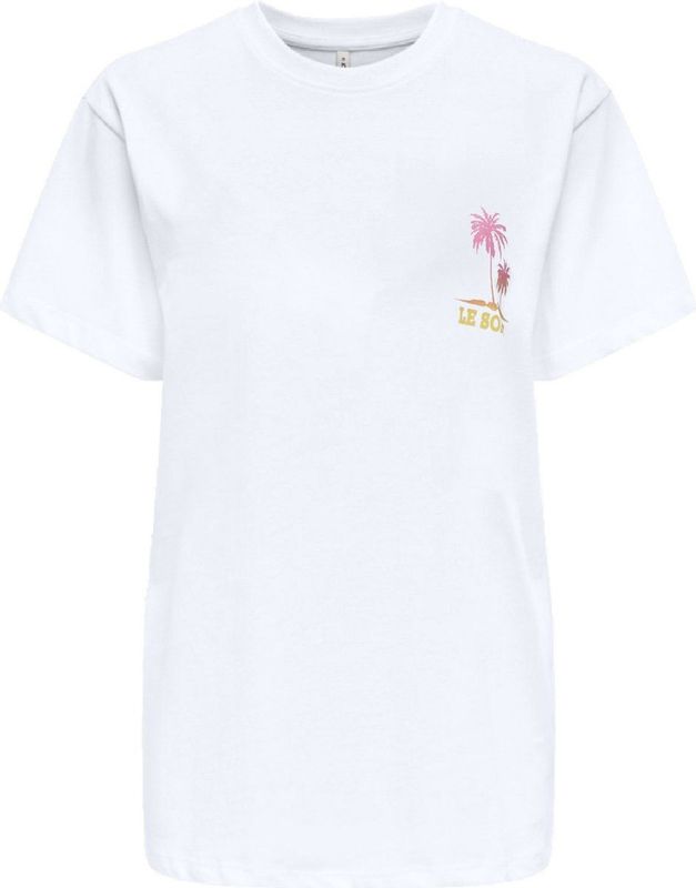 Only - Onlvivvi Life S/S Lovely Top - Korte Mouwen - Zwart - Katoen