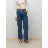 Awrena - Wide Fit Jeans - Stonewash - Mid Rise - Wide Leg Fit