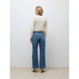 Awrena - Wide Fit Jeans - Stonewash - Mid Rise - Wide Leg Fit