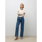 Awrena - Wide Fit Jeans - Stonewash - Mid Rise - Wide Leg Fit
