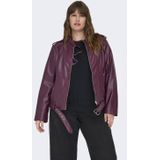ONLY CARMAKOMA - CARSADIE FAUX LEATHER JACKET OTW - Dames - Gewatteerde Jassen