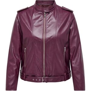 ONLY CARMAKOMA - CARSADIE FAUX LEATHER JACKET OTW - Dames - Gewatteerde Jassen