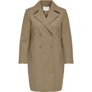 ONLY CARMAKOMA - Manteljas - Beige - Dames - Double Breasted Sluiting