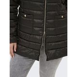 Carvega - Gequilte Jas - Lang - Hoge Opstaande Kraag - Ritssluiting - Voorzakken