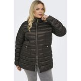 Carvega - Gequilte Jas - Lang - Hoge Opstaande Kraag - Ritssluiting - Voorzakken