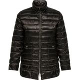 Carvega - Gequilte Jas - Lang - Hoge Opstaande Kraag - Ritssluiting - Voorzakken