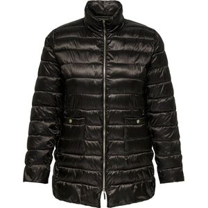 Carvega - Gequilte Jas - Lang - Hoge Opstaande Kraag - Ritssluiting - Voorzakken