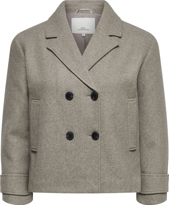 ONLY CARMAKOMA - CARFREJA LIFE SHORT DB JACKET OTW NOOS - Gewatteerde Jas - Dames