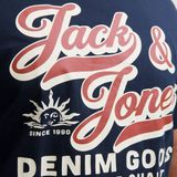 Jack & Jones - Logo Shirt - Blauw - Heren - Plussize
