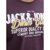JACK&JONES - JJELOGO TEE SS ONECK 2 COL AW25 NOOS PLS - T-shirt - Heren