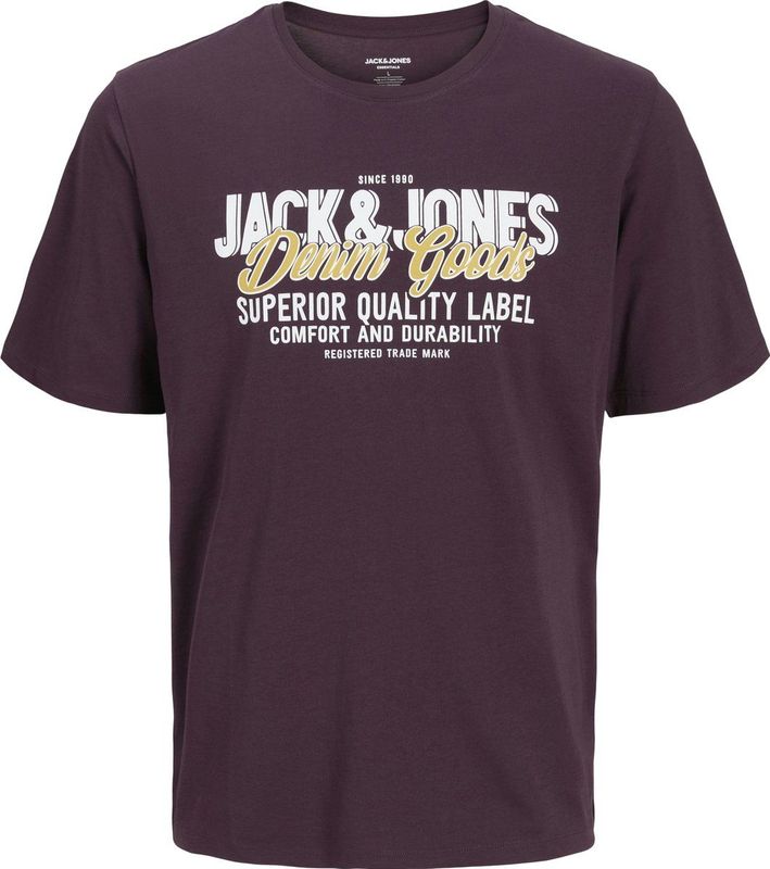 JACK&JONES - JJELOGO TEE SS ONECK 2 COL AW25 NOOS PLS - T-shirt - Heren
