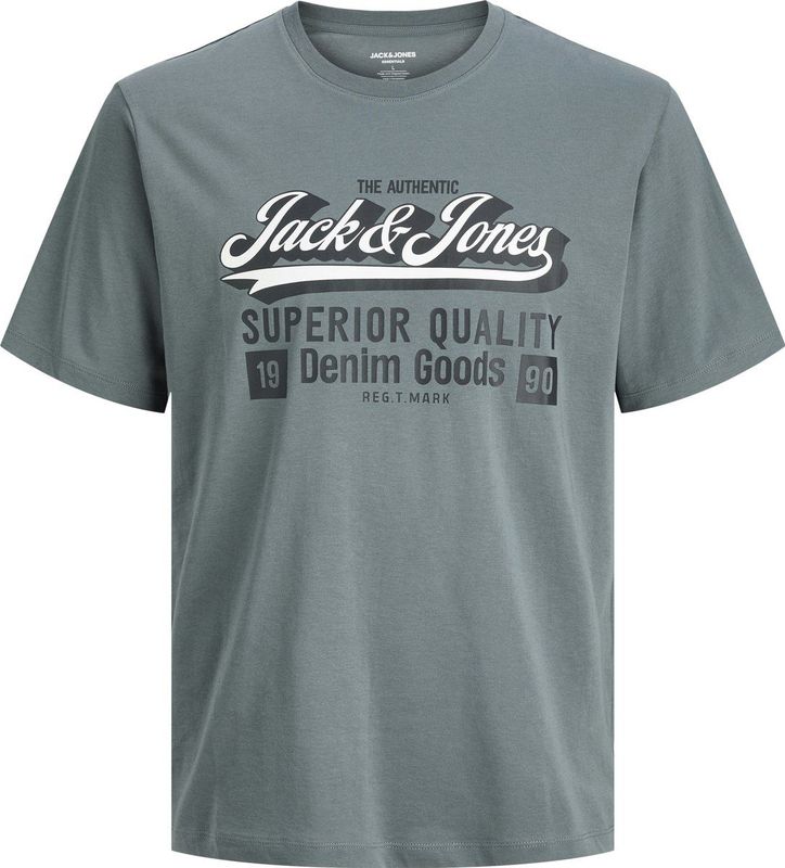 JACK&JONES - JJELOGO TEE SS ONECK 2 COL AW25 NOOS PLS - T-shirt - Heren