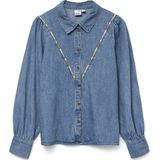 Vero Moda - Vmtolla Ls Shirt - Blouse - Medium Blue Denim