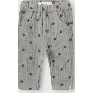 Broek - Geweven Stof - Verstelbare Taille - Geborduurd - Loose-Fit