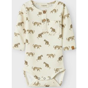 Lange Mouwen Romper - Jersey - Met All-over Print - Knoopsluiting - Borstzakken