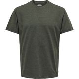 T-shirt - Donkergrijs - 100% Biologisch Katoen - Normale Pasvorm