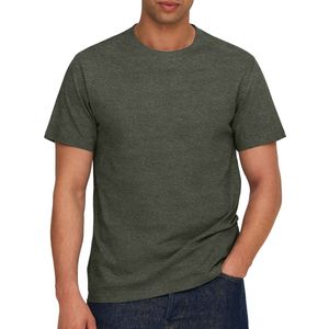 T-shirt - Donkergrijs - 100% Biologisch Katoen - Normale Pasvorm