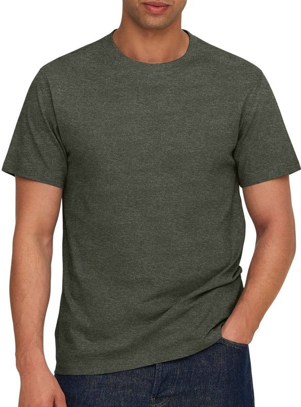 T-shirt - Donkergrijs - 100% Biologisch Katoen - Normale Pasvorm